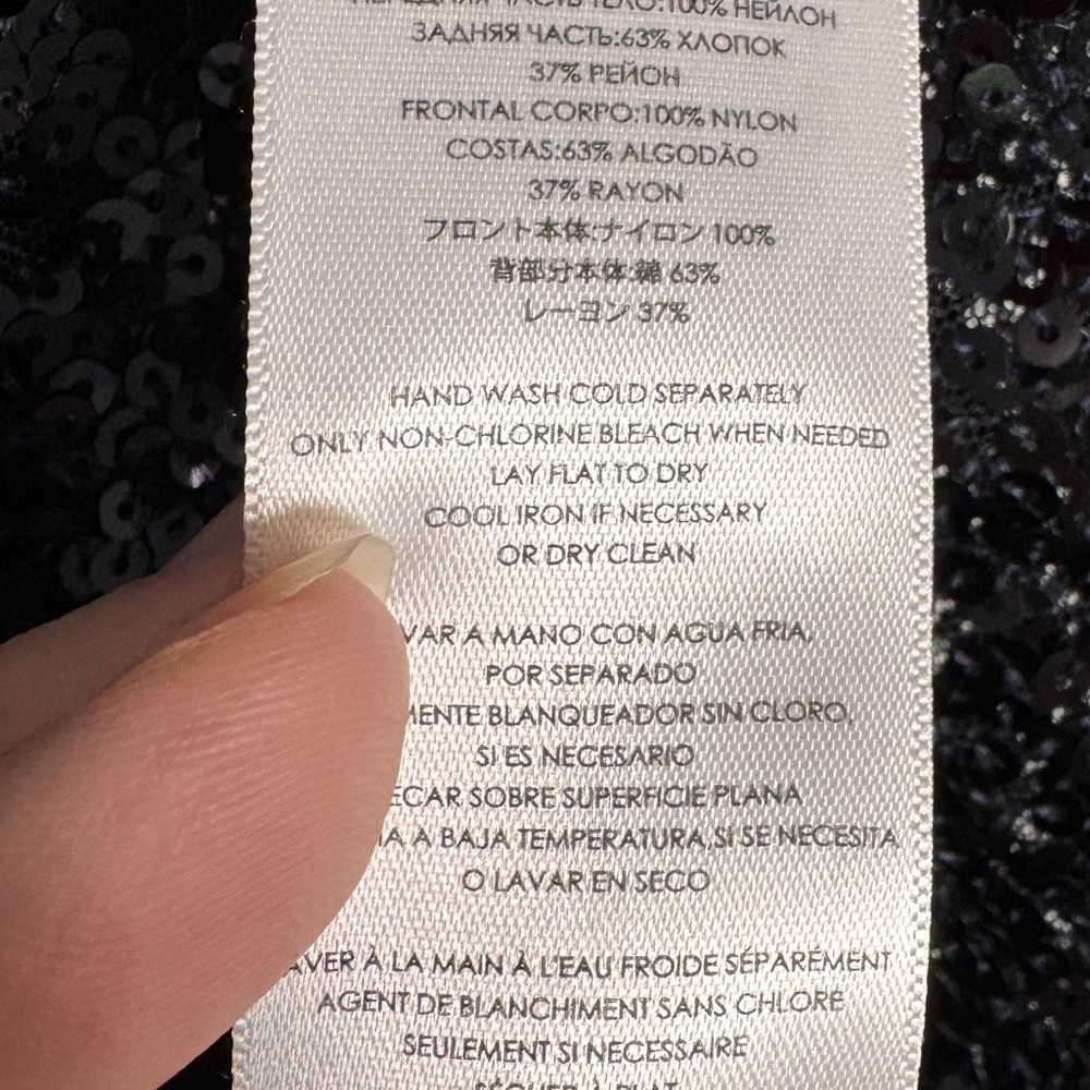 Michael Kors Black Sequin Tank Top Women’s M Summer Date Night - Picture 12 of 14
